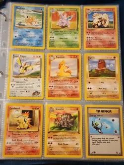 Pokemon Collection Binder Vintage Lot of Cards Holo Rares WoTC Mewtwo Etc - Image 3