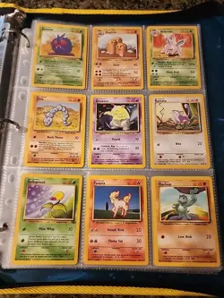 Pokemon Collection Binder Vintage Lot of Cards Holos Rares WoTC 1st Edition Etc - Image 4