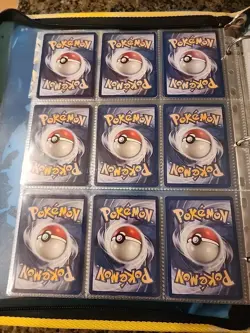 Pokemon Collection Binder Vintage Lot of Cards Holos Rares WoTC 1st Edition Etc - Image 5