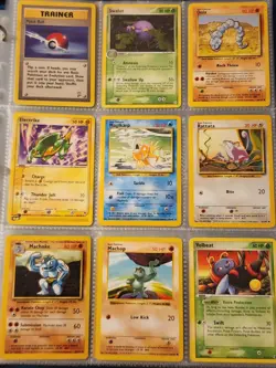 Pokemon Collection Binder Vintage Lot of Cards Holo Rares WoTC Shadowless Etc - Image 3