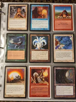 Vintage Magic The Gathering Binder Collection Card Lot MTG 1993-2003 Rares - Image 1