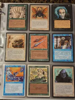 Vintage Magic The Gathering Binder Collection Card Lot MTG 1993-2003 Rares - Image 3