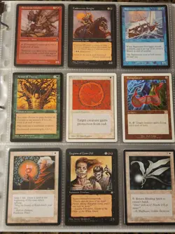 Vintage Magic The Gathering Binder Collection Card Lot MTG 1993-2003 Rares - Image 4