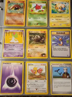 Pokemon Collection Binder Lot of Cards Rares Vintage WoTC Lugia Gyarados Etc - Image 3