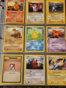 Pokemon Collection Binder Lot of Cards Rares Vintage WoTC Lugia Gyarados Etc - Image 4