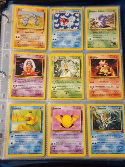 Pokemon Collection Binder Vintage Lot of Cards Holo Swirl Rare WoTC 1st Edition - Image 3