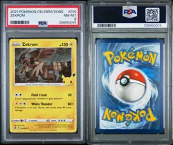 2023 Pokemon Celebrations 010/025 Zekrom Holo PSA 8 NM Rare Card Fresh Tcg Wow - Image 3