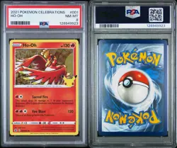 2023 Pokemon Celebrations 001/025 Ho-Oh Holo PSA 8 NM Rare Card Fresh Tcg Wow - Image 3