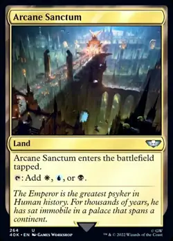 1 x Arcane Sanctum - Universes Beyond: Warhammer 40,000 - NM-Mint - MTG - Image 1