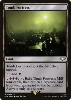 Tomb Fortress: MtG Magic the Gathering Universes Beyond Warhammer 40K Rare - Image 1