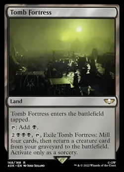 Tomb Fortress Magic mtg Light Play, English Warhammer 40k x1 - Image 1