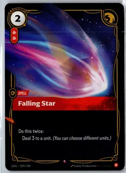 Falling Star OGN 029/298 Rare Riftbound League of Legends - Image 1