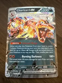 Pokemon Charizard ex 054/091 SV: Paldean Fates Double Rare Holo - Image 1