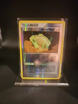 Dome Fossil - 89/100 - Common - Reverse Holo LP, English Pokemon Majestic Dawn - Image 1