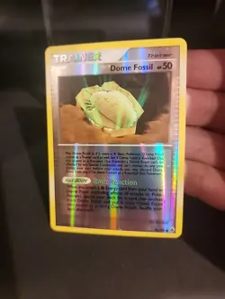 Dome Fossil - 89/100 - Common - Reverse Holo LP, English Pokemon Majestic Dawn - Image 2