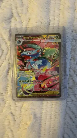 Pokemon Mega Venusaur ex 177/132 Me01 Mega Evolution Rare Full Art Holo 380 HP - Image 3
