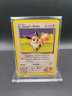 TCG Pokemon Lt. Surge's Eevee 51/132 Gym Challenge Unlimited NM - Image 1