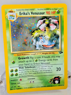 Pokemon - Erika's Venusaur - 4/132 - Gym Challenge - Unlimited - Holo Rare - Image 1