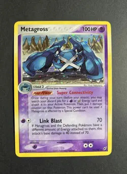 Pokemon TCG Metagross EX Deoxys 11/107 Holo Rare 100HP Card 2005 - Image 1