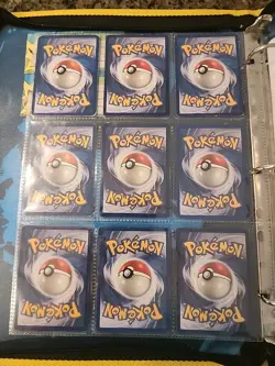 Pokemon Collection Binder Vintage Lot of Cards Holos Rares WoTC Base Set EX Etc - Image 4
