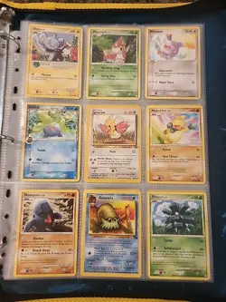Pokemon Collection Binder Vintage Lot of Cards Holos Rares WoTC Base Set EX Etc - Image 5