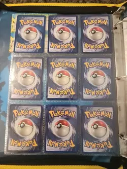 Pokemon Collection Binder Vintage Lot of Cards Holos Rares WoTC 1st Editions Etc - Image 2