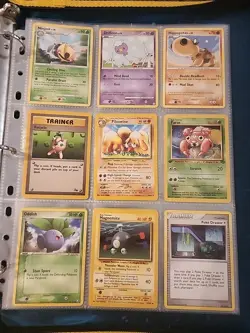 Pokemon Collection Binder Vintage Lot of Cards Holos Rares WoTC 1st Editions Etc - Image 4