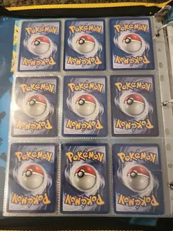 Pokemon Collection Binder Vintage Lot of Cards Holos Rares WoTC 1st Editions Etc - Image 5