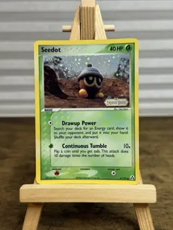 Seedot 61/92 Legend Maker Stamped Reverse Holo Pokemon NM - *Swirl* 🌀 - Image 1