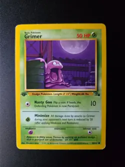 Grimer [1st Edition] #48 Pokemon Fossil HP - Image 3