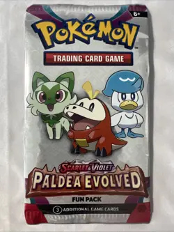 Pokemon Paldea Evolved Scarlet And Violet Fun Pack Sealed - Image 1