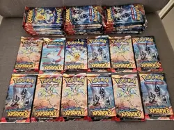 10x Pokemon Scarlet & Violet Surging Sparks Factory Sealed Booster Pack Lot - Image 1