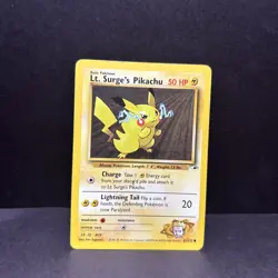 Lt. Surge's Pikachu - Pokemon TCG Gym Heroes 81/132 - Image 1