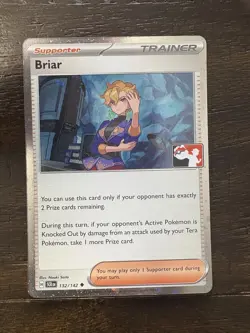 Play! Pokemon Prize Pack Series 7 Stellar Crown Cosmo Holo 132/142 Briar - Image 1