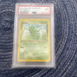 Scyther 1st Edition Neo Discovery Uncommon Regular PSA 9 Pokemon TCG #46/75 - Image 1