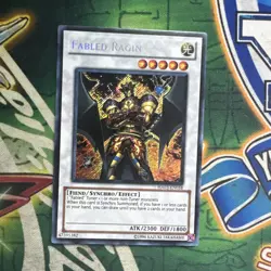 Yugioh! Fabled Ragin HA03-EN058 Secret Rare Unlimited NM - Image 1