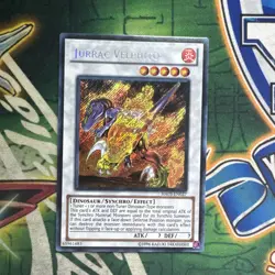 Yugioh! Jurrac Velphito HA03-EN027 Secret Rare Unlimited NM - Image 1