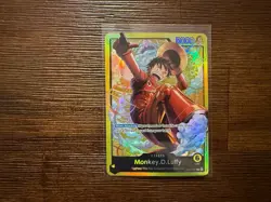 One Piece TCG ST29 Egghead Monkey.D.Luffy 001 Leader Gold Foil Promo - Image 1