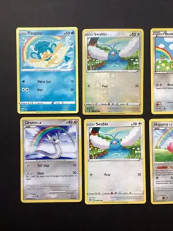 Pokemon TCG Card Theme Lot - Rainbow Art 🌈🌈 - Dratini Happiny Buneary - Image 2