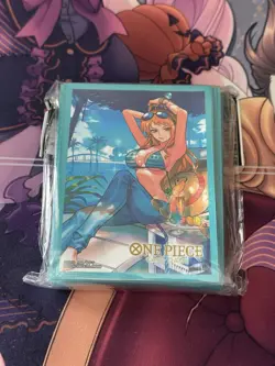 One Piece TCG Official Card Sleeves Vol 4 Nami 70 Count Sealed - Image 1