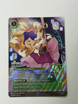 Disney Lorcana Rapunzel High Climber Enchanted Card #214/204 Reign of Jafar NM - Image 1