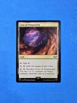 1x Cave of Temptation Universes Beyond Warhammer 40K Mtg Magic Card Land 267 - Image 1