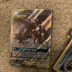 Pokemon TCG SM211 Umbreon & Darkrai GX TAG TEAM Holo Card Lot English - Image 1