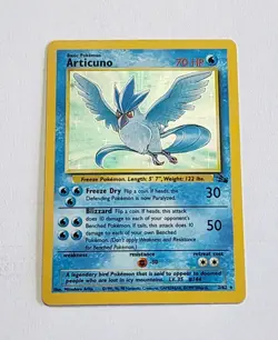 Articuno Holo Rare Fossil Unlimited Pokemon Card #2 Near Mint X1 - Image 1