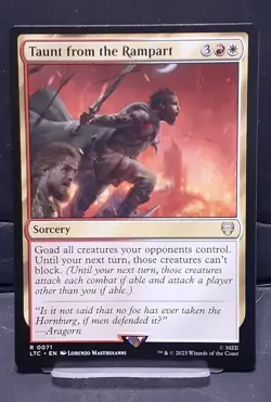 TAUNT FROM THE RAMPART - MTG THE LORD OF THE RINGS: TALES OF MIDDLE-EARTH (LTC) - Image 1