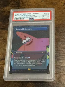MTG Inevitable Betrayal SpongeBob Secret Lair Drop #1935 | PSA 10 GEM Mint - Image 1
