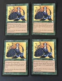 Briar Shield x4 Weatherlight Ex/LP Condition see pics front / back - Image 1