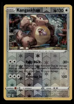 Pokemon - Kangaskhan SWSH03: Darkness Ablaze #133/189 - Reverse Holo NM - Image 1
