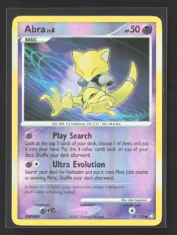 Pokemon 2007 Mysterious Treasures Abra #69/123 - Image 1