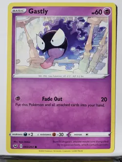Gastly 83/202 NM - B1G1F - Sword Shield Pokemon Card $2 Combined Shipping - Image 1